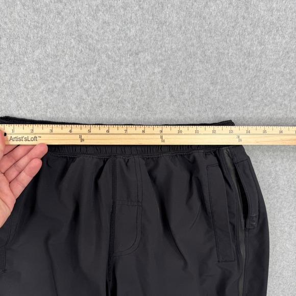 Lululemon Shorts Mens Large Black Pace Breaker Lined Gym Running 9" Inseam - Picture 10 of 15